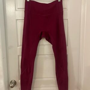 Women's Burgundy Leggings